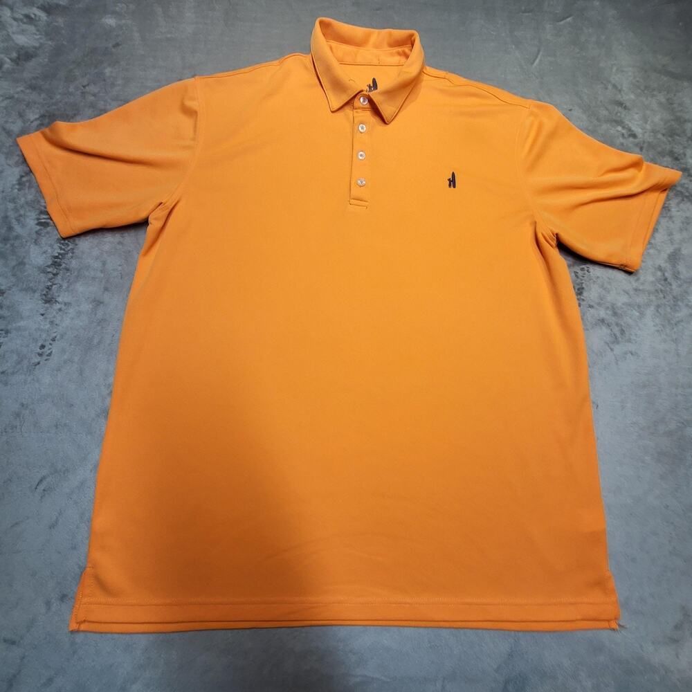 Johnnie-O Polo Shirt Mens XL Orange Prep-Formance Golf Moisture Wicking Stretch